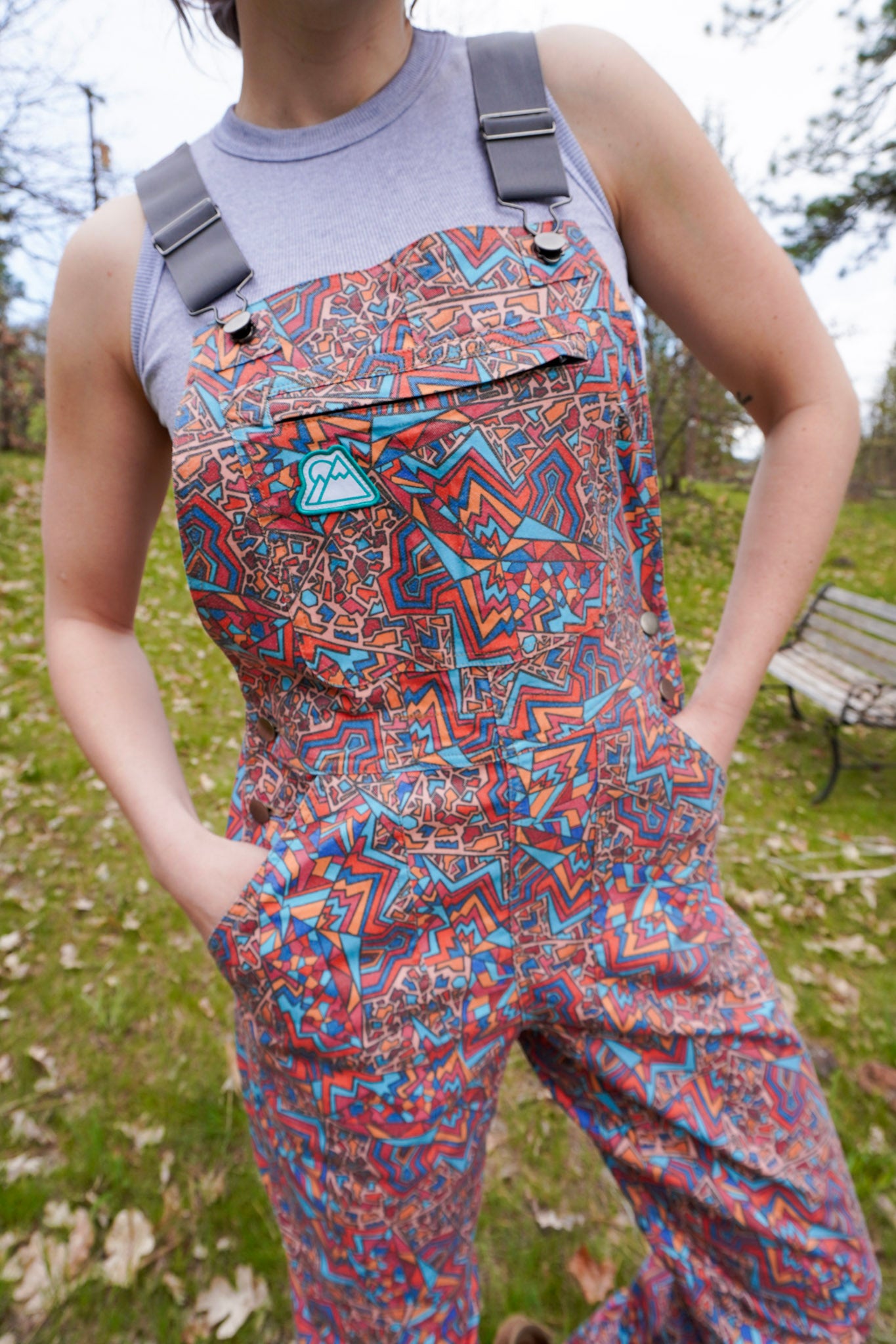 'Fruition' Printed Overalls
