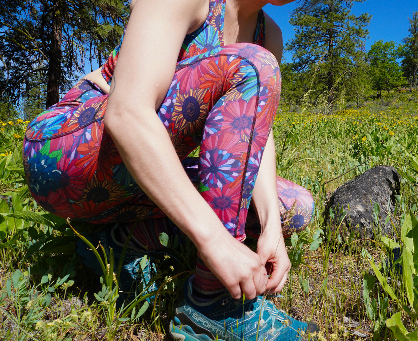 'Rise Up' Legging / ‘Flora'