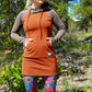 Alpenglow Color Block Dress / Deep Rust