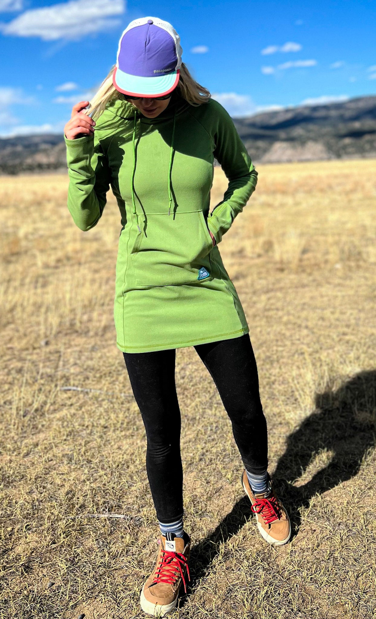 Wild Woods Alpenglow Fleece Dress Moss