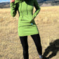 Wild Woods 'Alpenglow' Fleece Dress /  Moss